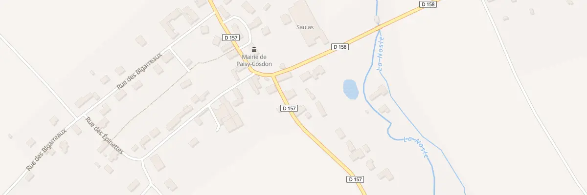 Plan du 1 Rue des Chenettes à Paisy-Cosdon