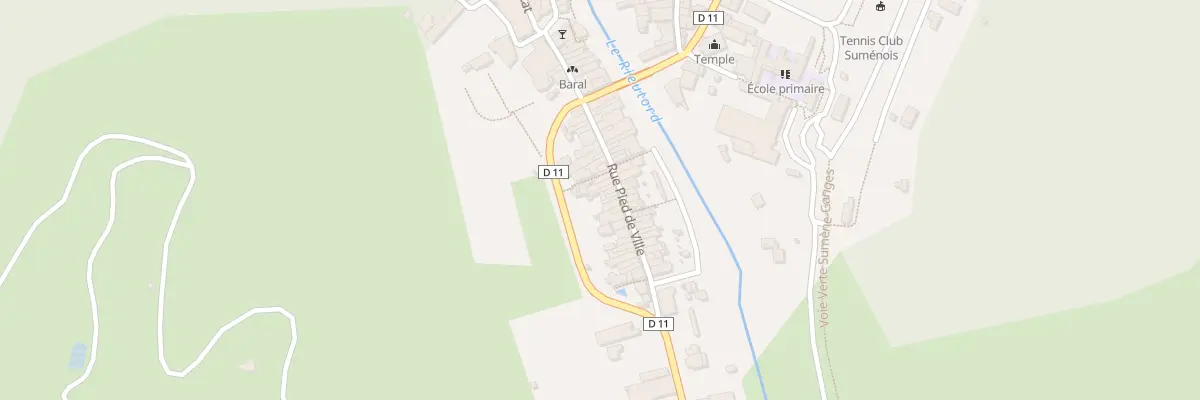 Plan du 24 Rue Pied de Ville à Sumène