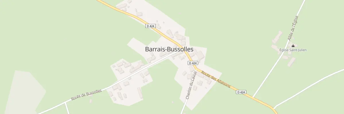 Plan du 5006 Le Bourg à Barrais-Bussolles