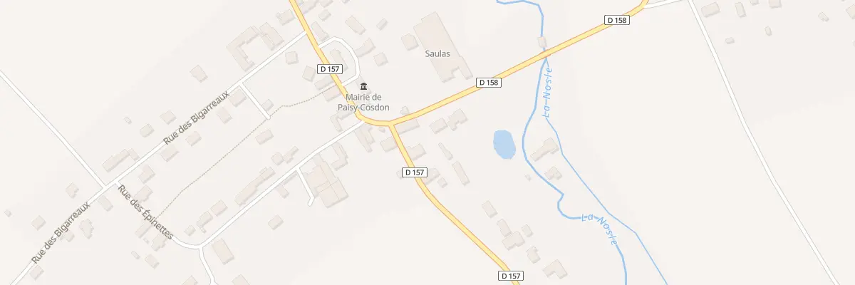 Plan du 7 Rue de Cosdon à Paisy-Cosdon