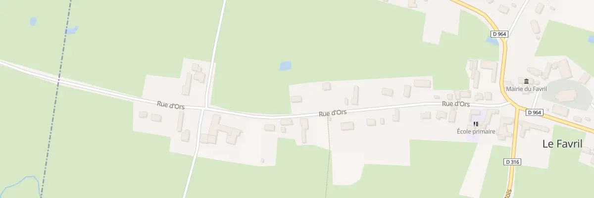 Plan du 13T Rue d’Ors au Favril