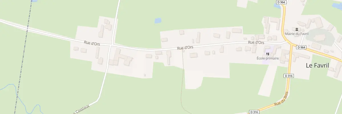 Plan du 12 Rue d’Ors au Favril