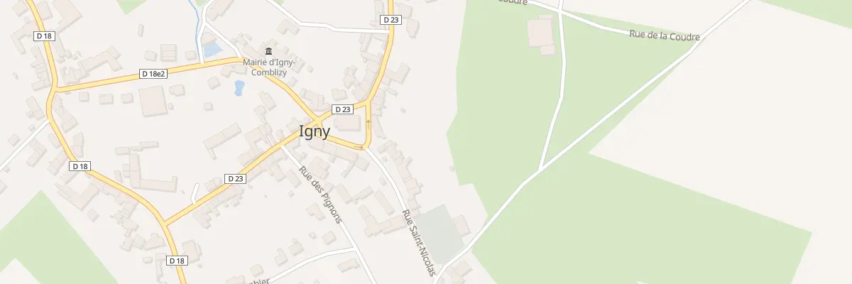 Plan du 7 Rue Saint Nicolas à Igny-Comblizy