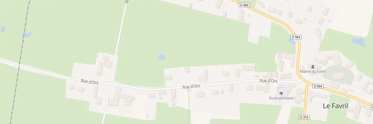 Plan du 13 Rue d’Ors au Favril