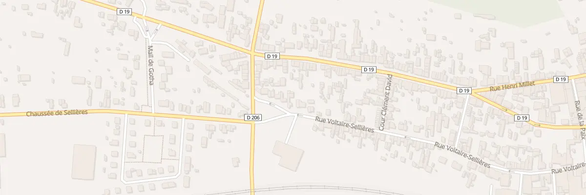 Plan du 166 Rue Voltaire Sellières à Romilly-sur-Seine