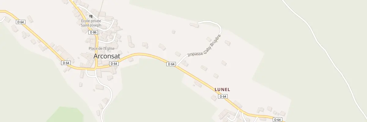 Plan du 5126 Lunel à Arconsat