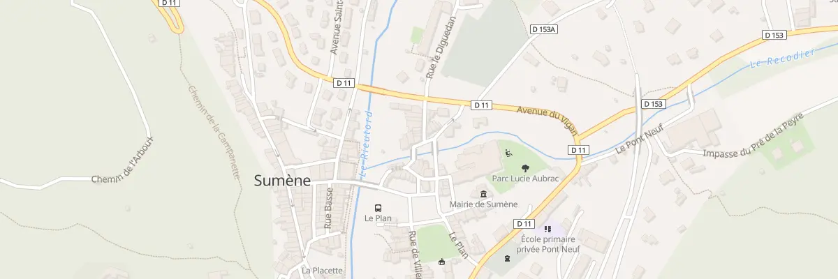 Plan du 5 Rue Pont de Recodier à Sumène