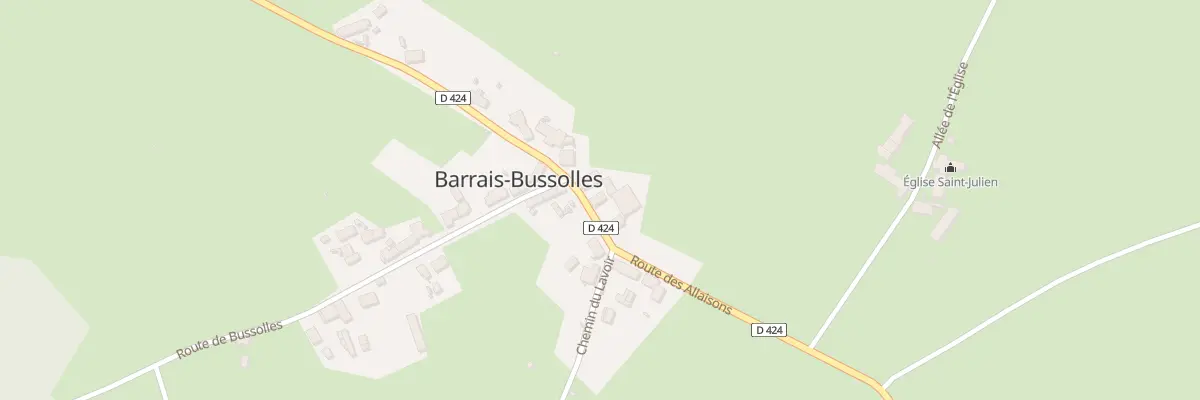 Plan du 5024 Le Bourg à Barrais-Bussolles