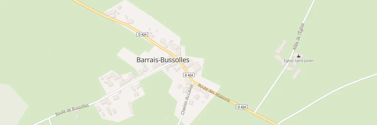 Plan du 5023 Le Bourg à Barrais-Bussolles