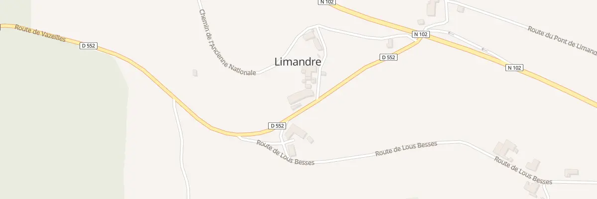 Plan du 5096 Limandre à Vazeilles-Limandre