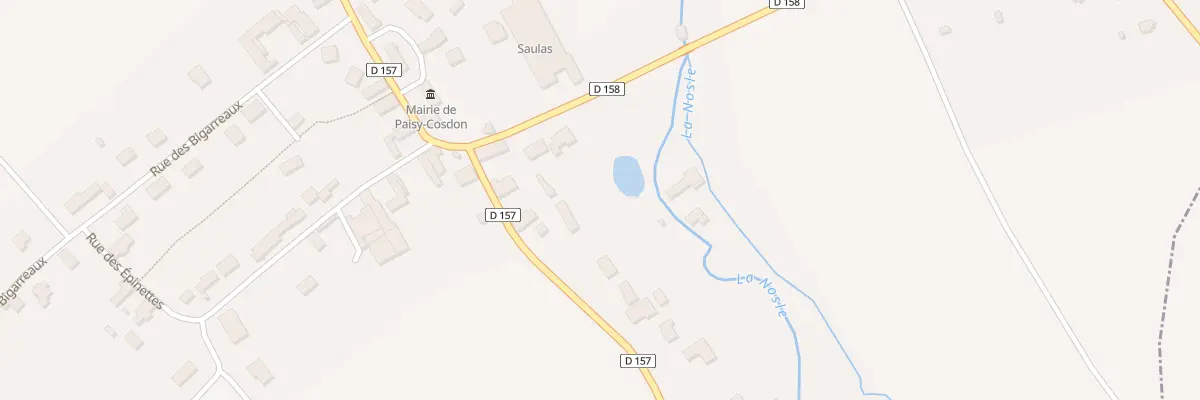 Plan du 1 Rue de Cosdon à Paisy-Cosdon