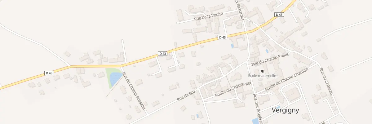 Plan du 13B Rue Bernard Liège à Vergigny
