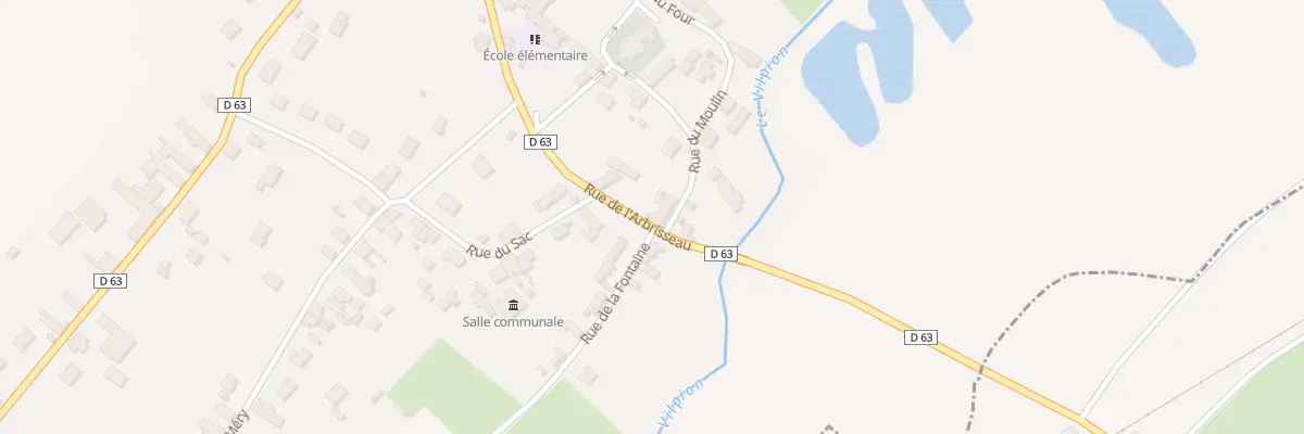 Plan du 1 Rue du Moulin à Erlon