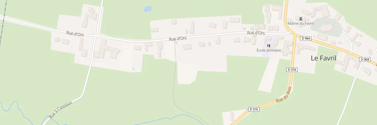 Plan du 10D Rue d’Ors au Favril