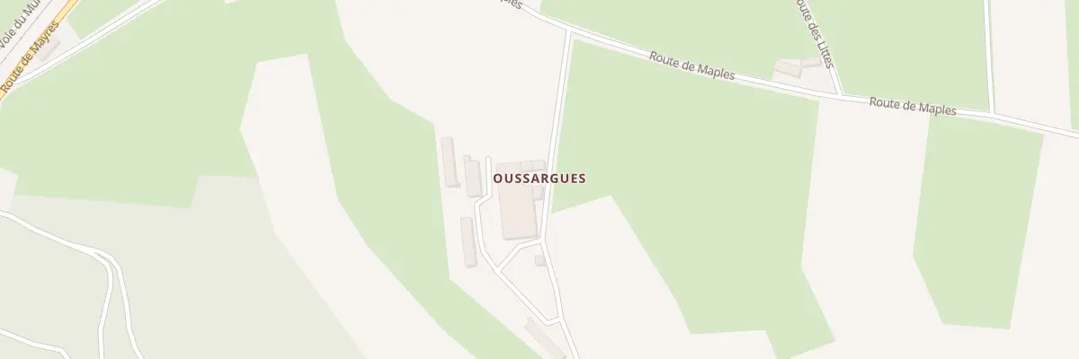 Plan du 5030 Oussargues à Mayres