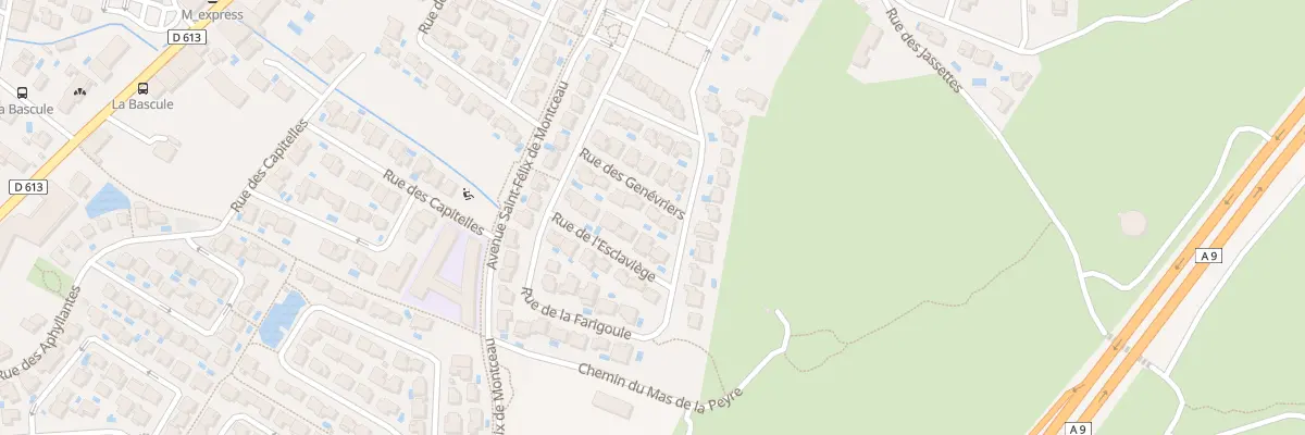 Plan du 10 Rue des Genévriers à Gigean
