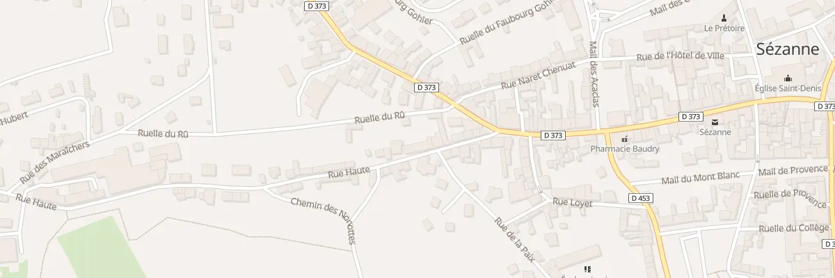 Plan du 23 Rue Haute à Sézanne
