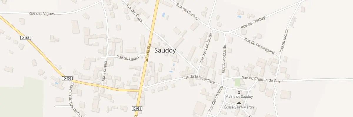 Plan du 3 Rue de l’Abreuvoir à Saudoy