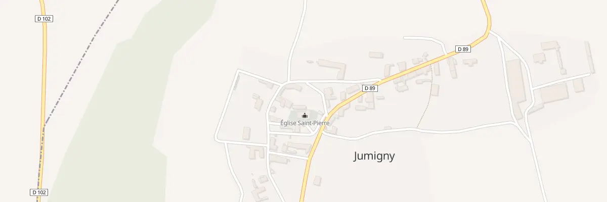 Plan du 1 Pl du Château à Jumigny