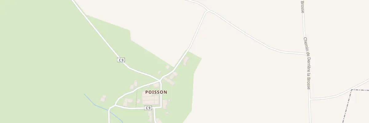 Plan du 1 Poisson à Saizy