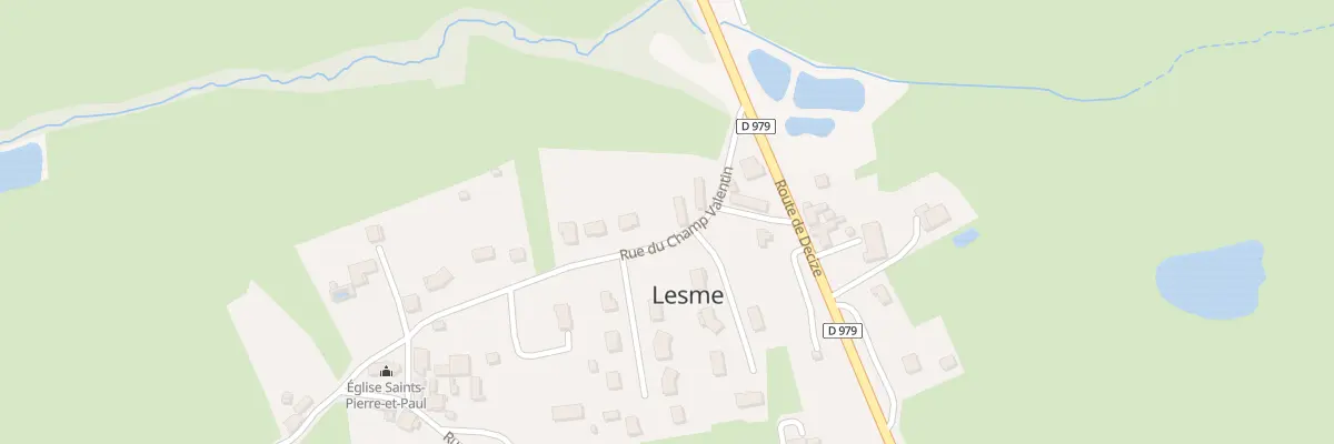 Plan du 5004 Le Champ Valentin à Lesme