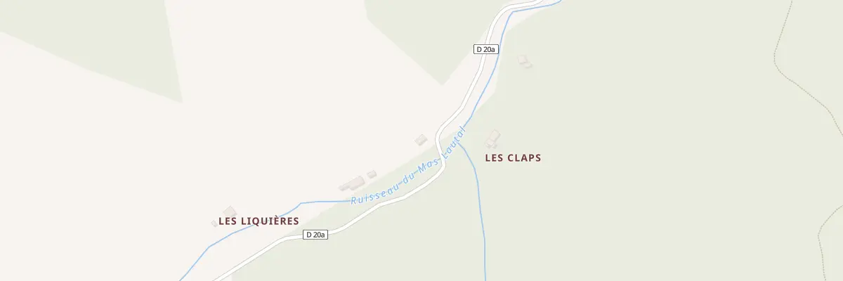 Plan du 5200 Les Liquieres aux Plantiers