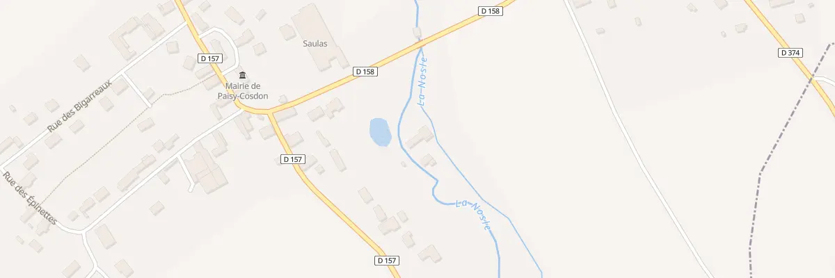 Plan du 5 Rue des Chenettes à Paisy-Cosdon