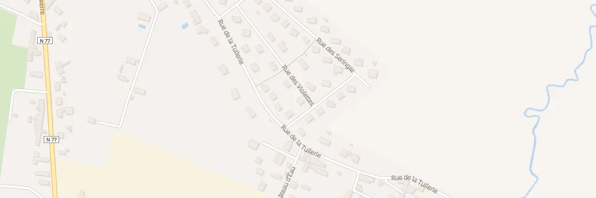 Plan du 10 Rue des Violettes à Pontigny