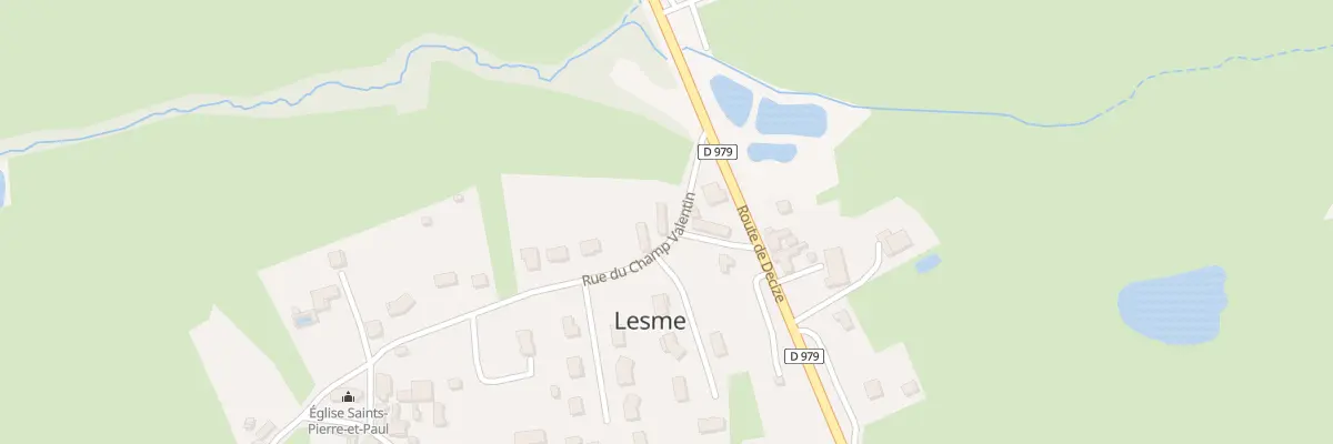 Plan du 5003 Le Champ Valentin à Lesme