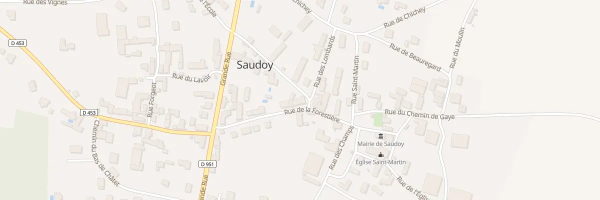 Plan du 6 Rue de la Forestière à Saudoy