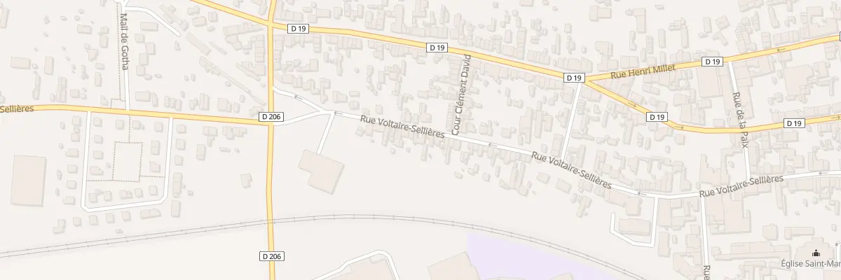 Plan du 119 Rue Voltaire Sellières à Romilly-sur-Seine