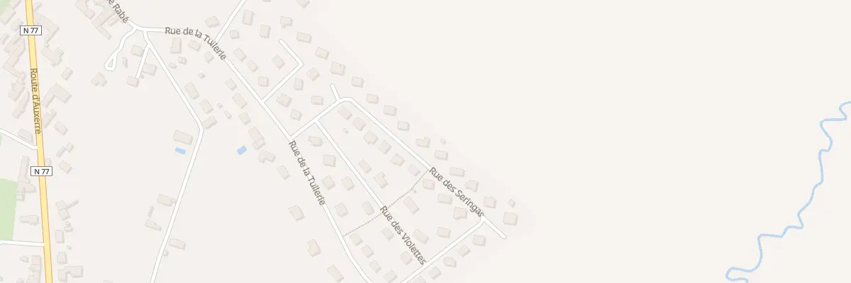 Plan du 17 Rue des Seringas à Pontigny