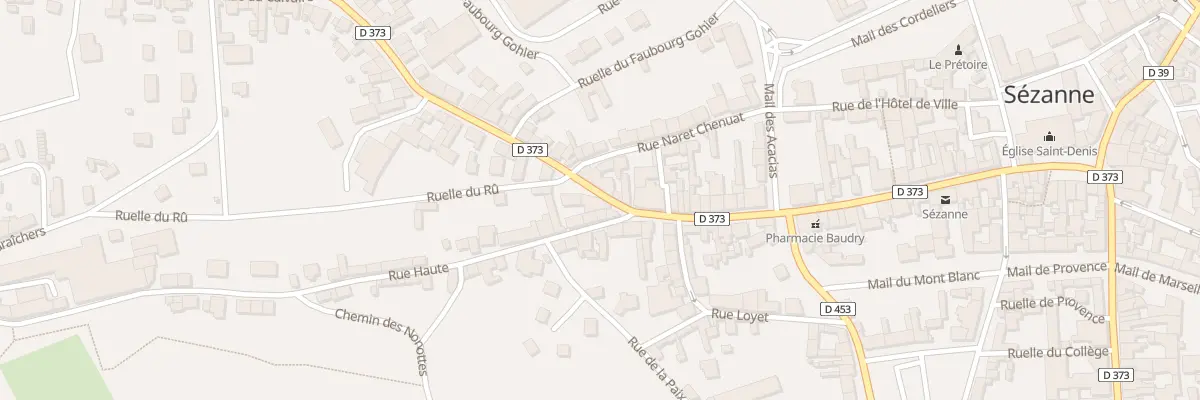 Plan du 32 Rue de Paris à Sézanne