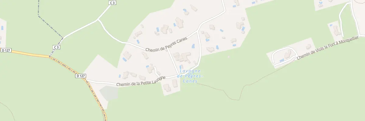 Plan du 5814 Peyres-Canes à Viols-en-Laval