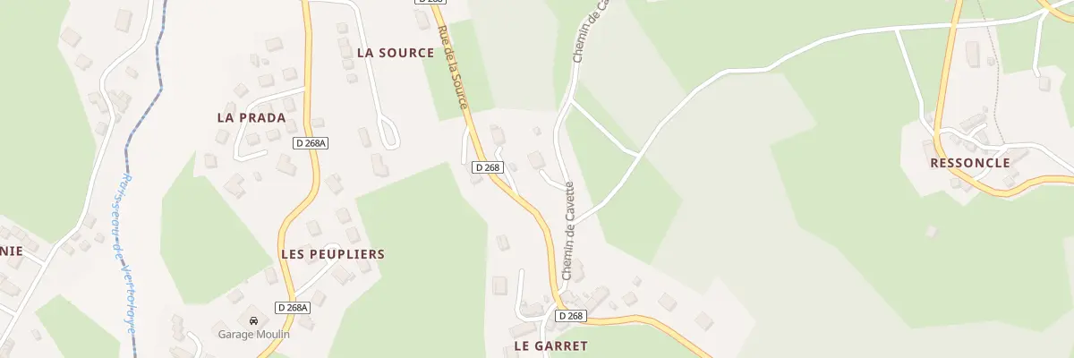 Plan du 5344 Le Garret à Vertolaye