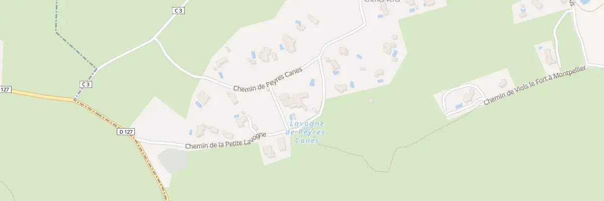 Plan du 5830 Peyres Canes à Viols-en-Laval
