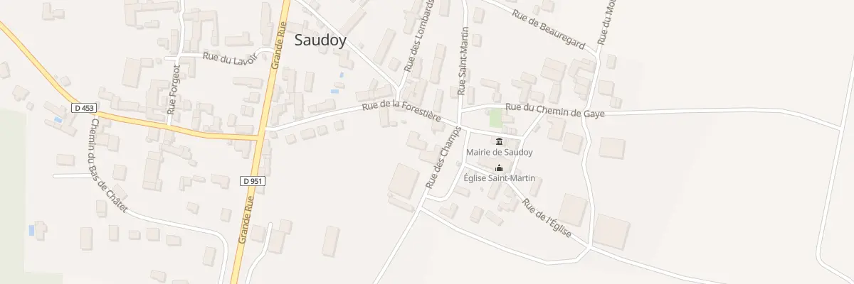 Plan du 2 Rue des Champs à Saudoy