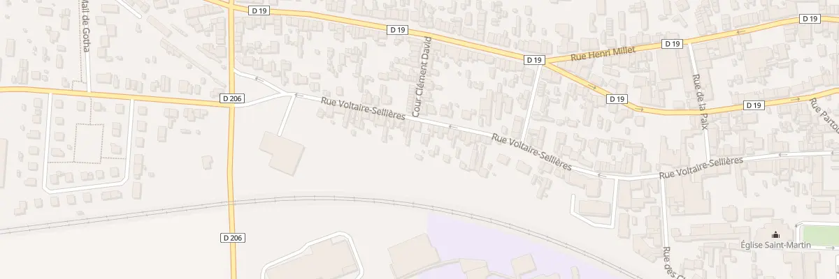 Plan du 111 Rue Voltaire Sellières à Romilly-sur-Seine