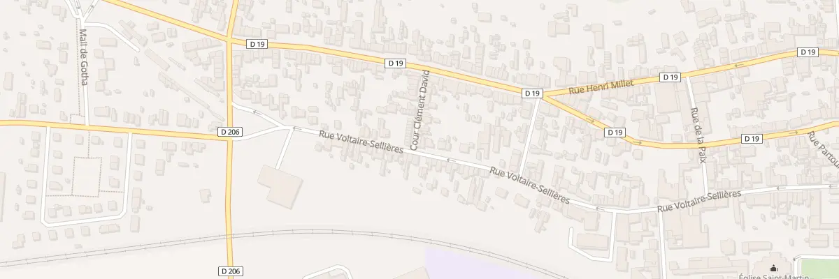 Plan du 136 Rue Voltaire Sellières à Romilly-sur-Seine