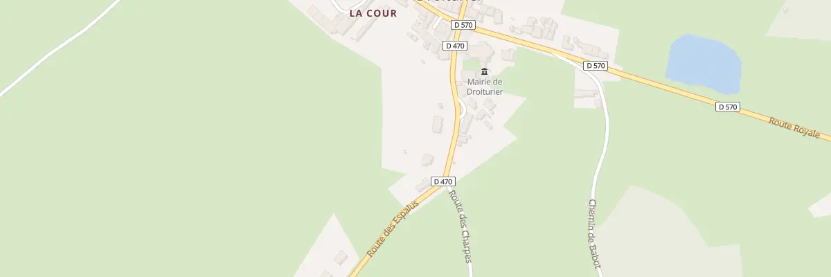 Plan du 6 Rte des Espalus à Droiturier
