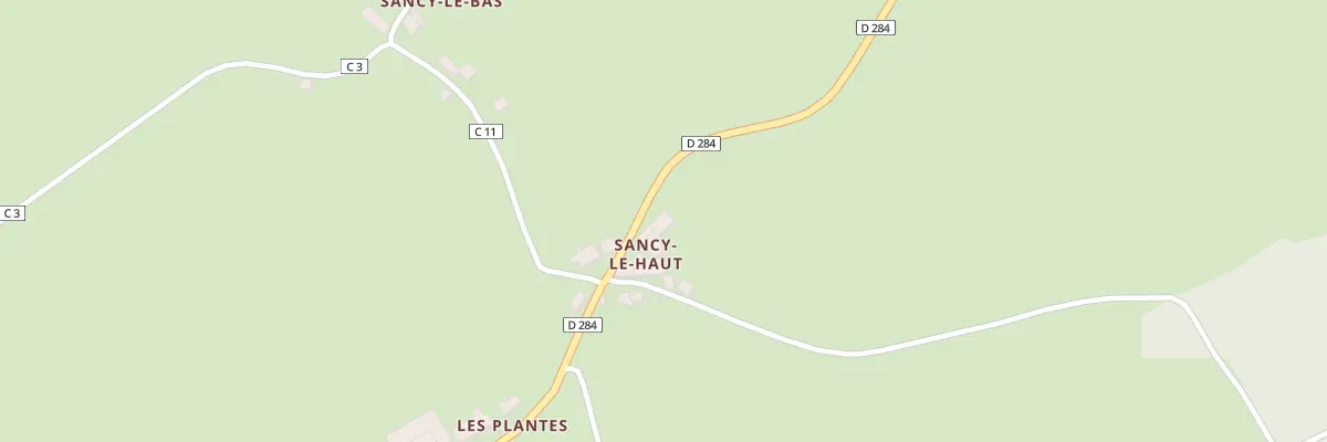 Plan du 68 Sancy Le Haut à Chaumard