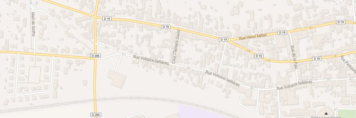Plan du 134 Rue Voltaire Sellières à Romilly-sur-Seine