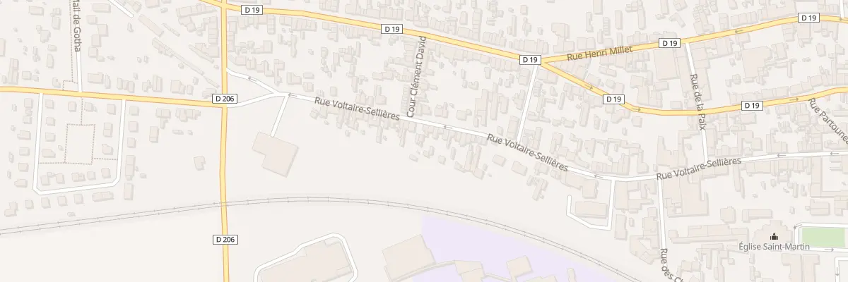 Plan du 109 Rue Voltaire Sellières à Romilly-sur-Seine