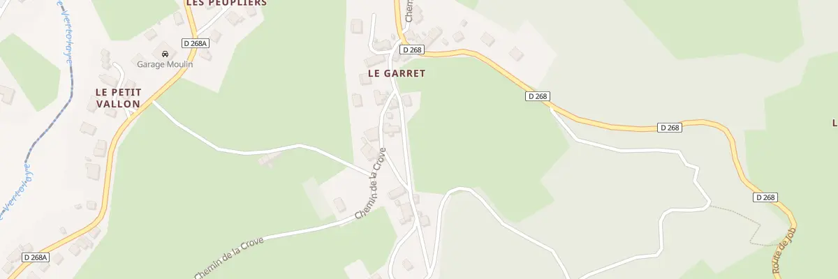 Plan du 5306 Le Garret à Vertolaye