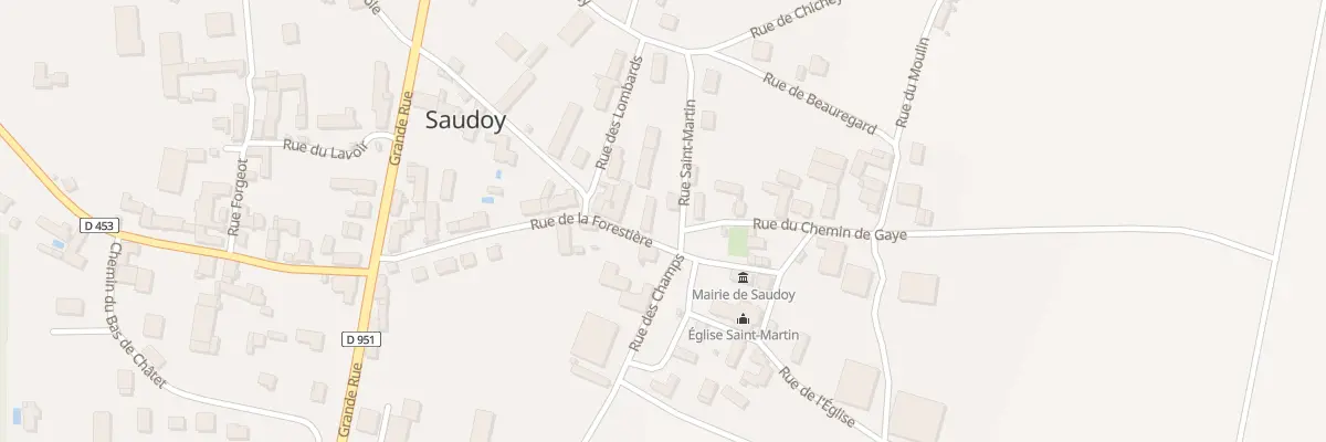 Plan du 2 Rue de la Forestière à Saudoy