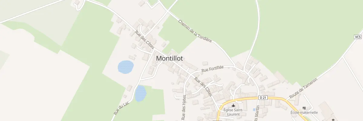 Plan du 14 Rue des Côtes à Montillot