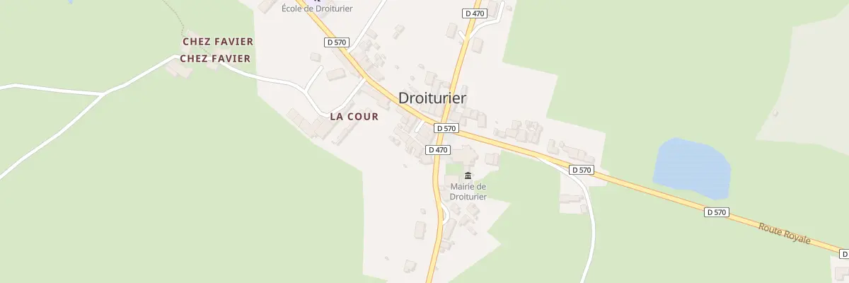 Plan du 6 Pl de l’Église à Droiturier