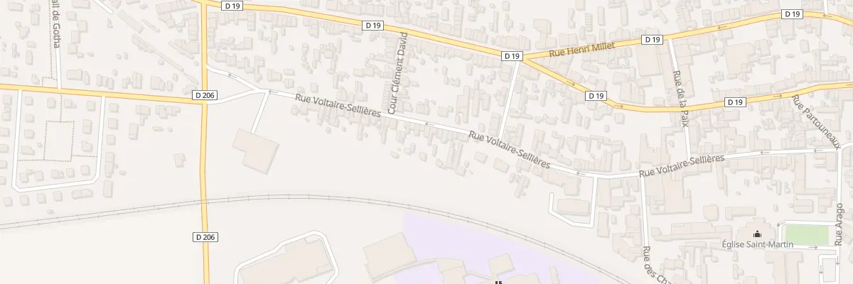 Plan du 101 Rue Voltaire Sellières à Romilly-sur-Seine