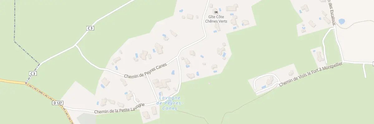 Plan du 5309F Peyres Canes à Viols-en-Laval