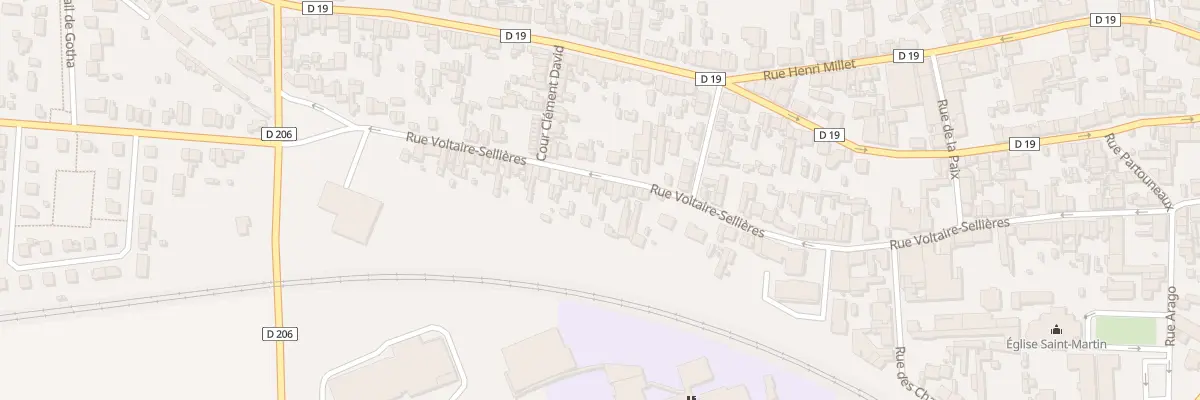 Plan du 99 Rue Voltaire Sellières à Romilly-sur-Seine